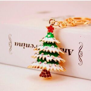 Christmas Tree Bag Charm Key Chain